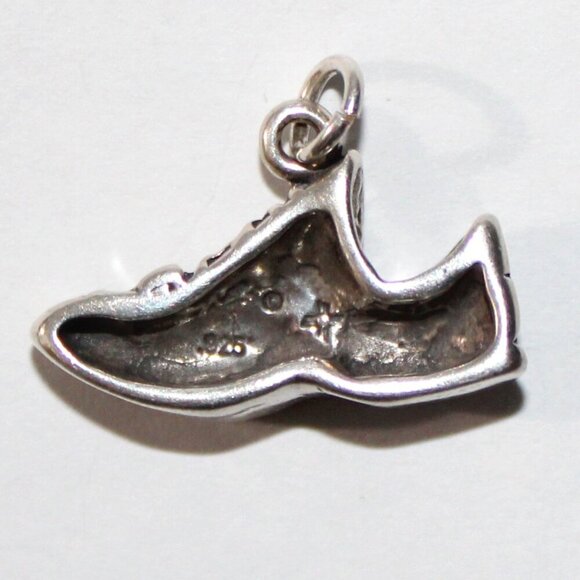 Sterling Silver I Love Running Sneaker Charm - Picture 2 of 4